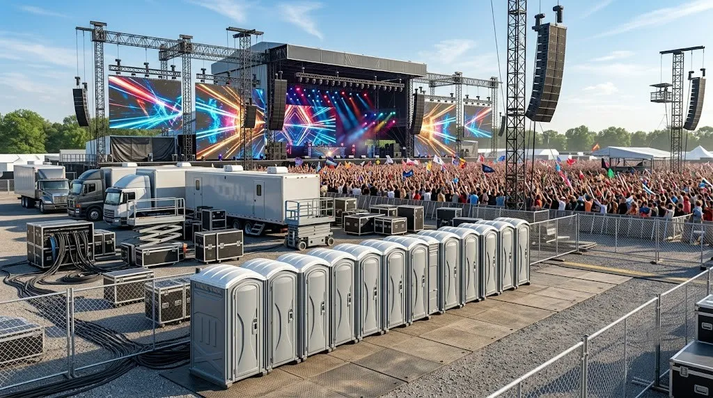 Concert Restroom Rental in Pittsburg, CA